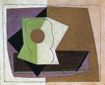  verre - Verre sur une Tisch 1914 kubist Pablo Picasso